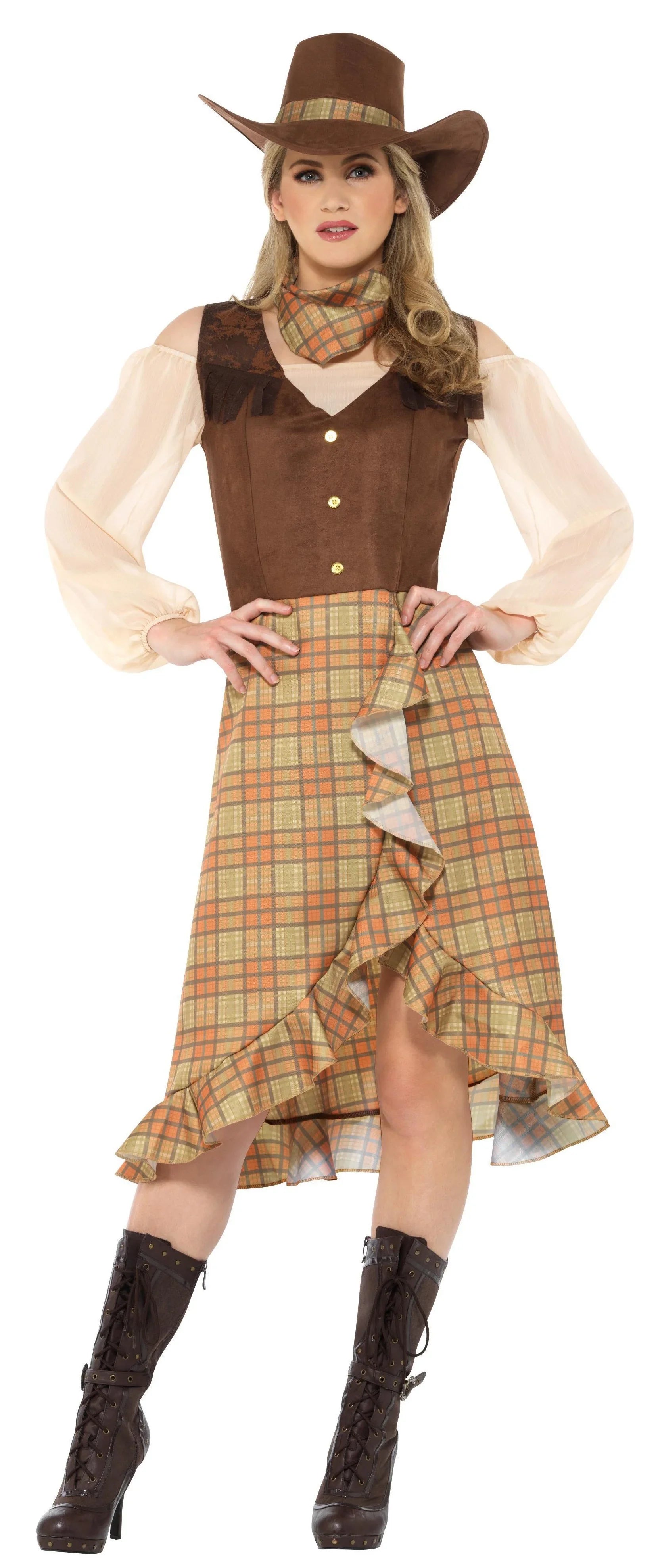 Disfraz de Vaquera con Sombrero para Mujer Vaquero Smiffys